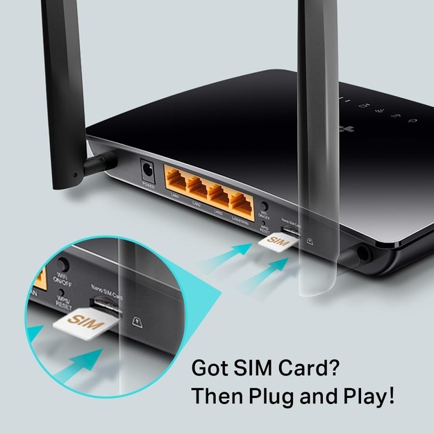Maršrutizatorius 3G 4G 300MBPS TL-MR6400 TP-LINK