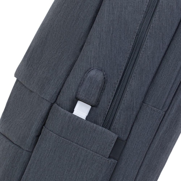 Nešiojamo kompiuterio kuprinė ANTI-THEFT 17.3 /7567 DARK GREY RIVACASE