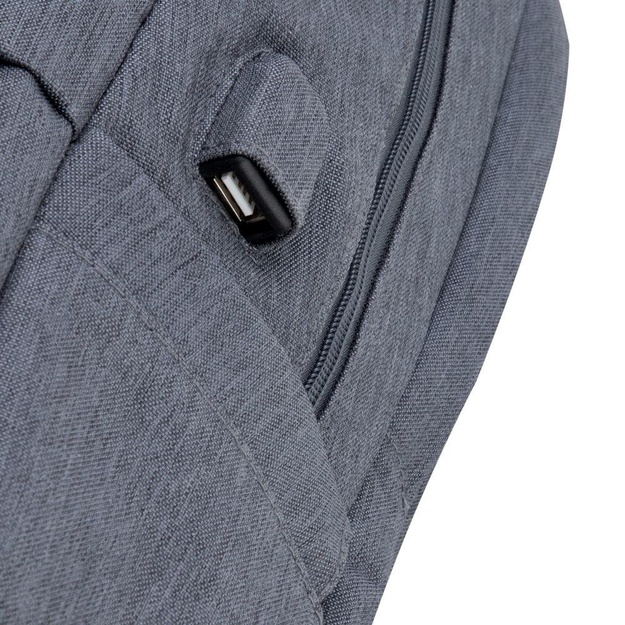Nešiojamo kompiuterio kuprinė ANTI-THEFT 17.3 /7567 DARK GREY RIVACASE