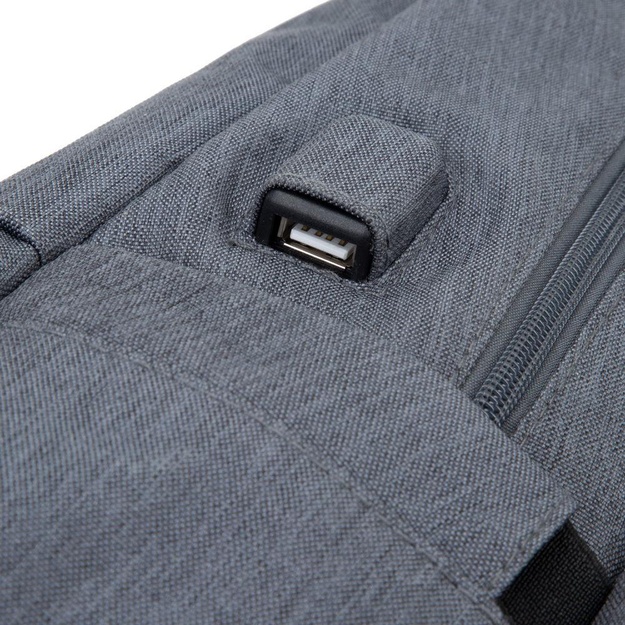 Nešiojamo kompiuterio kuprinė ANTI-THEFT 17.3 /7567 DARK GREY RIVACASE