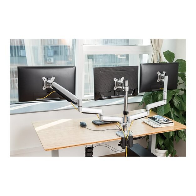 LOGILINK BP0052 LOGILINK - Triple alumium monitor desk mount,13-27, max. 7 kg