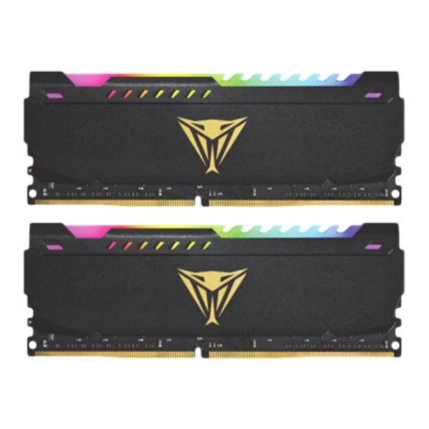 Operatyvioji atmintis (RAM) PATRIOT Viper Steel RGB DDR4 32GB 2x16GB 3600MHz w/ Black heatshield Dual Kit