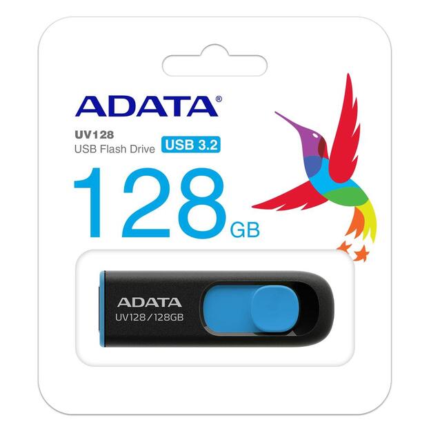 USB raktas ADATA UV128 128GB USB3.0 Stick Black