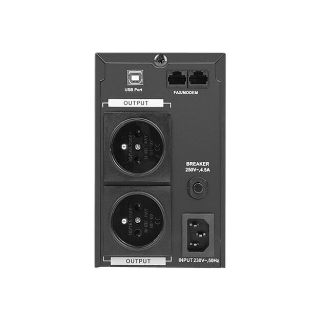 Nepertraukiamo maitinimo šaltinis UPS ARMAC O/1000F/LCD OFFICE Line-Interactive 1000F LCD 3x SCHUKO 230V OUT, USB