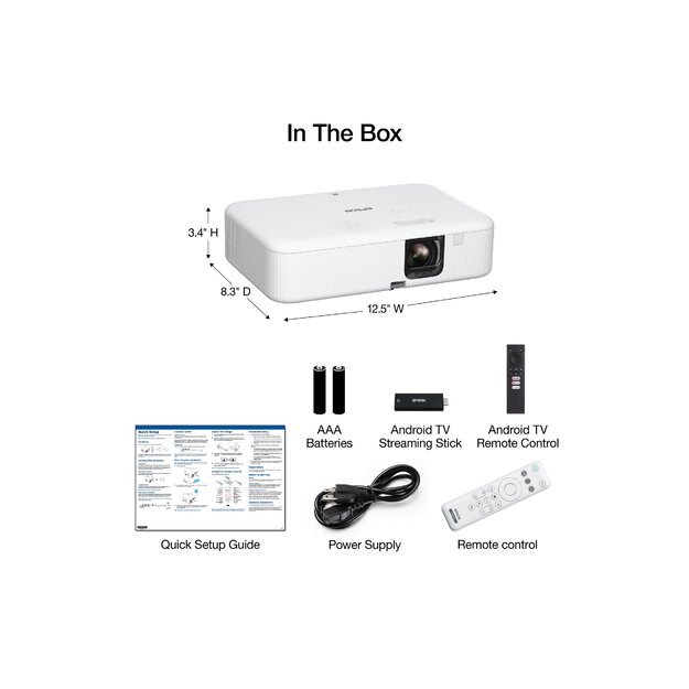 Projektorius EPSON CO-FH02 3LCD 1080p 3000lm