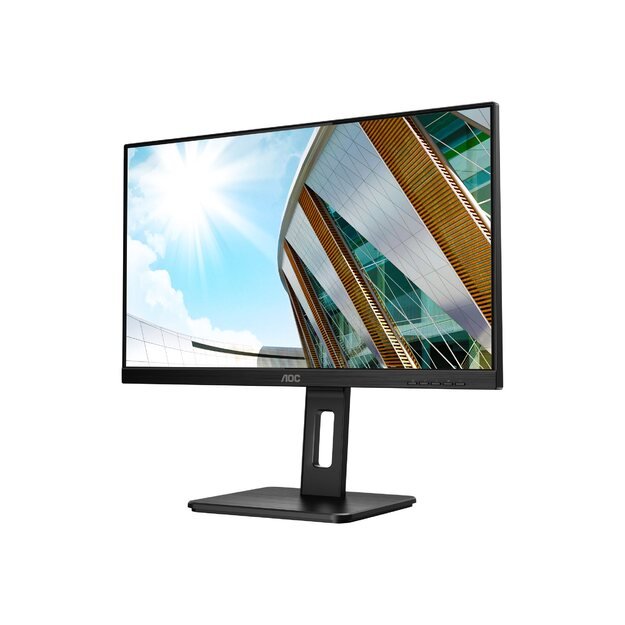 Monitorius AOC Q24P2Q 23.8inch 2560x1440 QHD IPS 250cd/m2 1000:1 4ms HDMI VGA DisplayPort Speakers