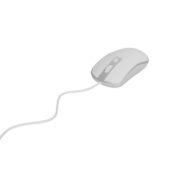 Kompiuterinė pelė laidinė MOUSE USB OPTICAL WHITE/SILVER/MUS-4B-06-WS GEMBIRD 7