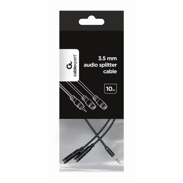 Audio adapteris SPLITTER 3.5MM/10CM WHT CCA-415-0.1M GEMBIRD