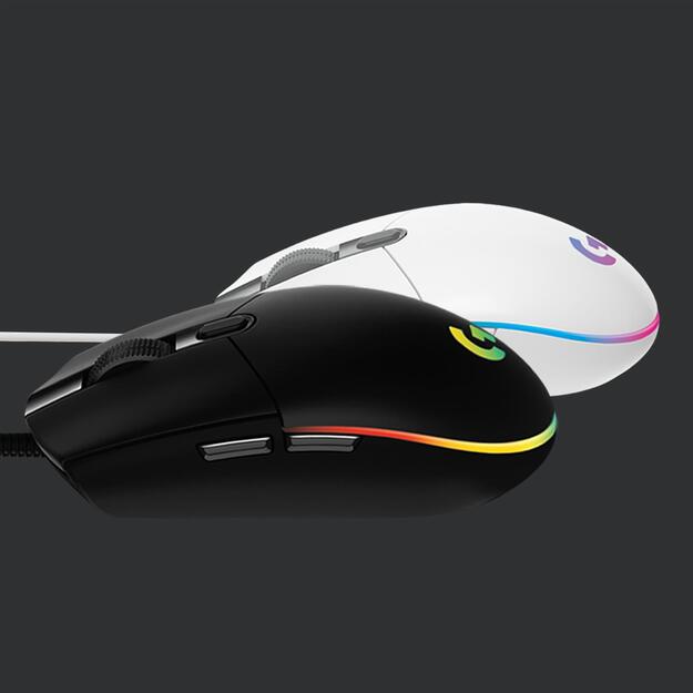 Kompiuterinė pelė laidinė MOUSE USB OPTICAL G203/WHITE 910-005797 LOGITECH 30