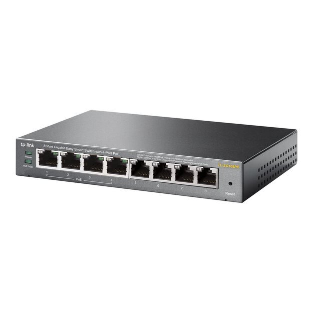 Komutatorius 8PORT 1000M POE TL-SG108PE TP-LINK