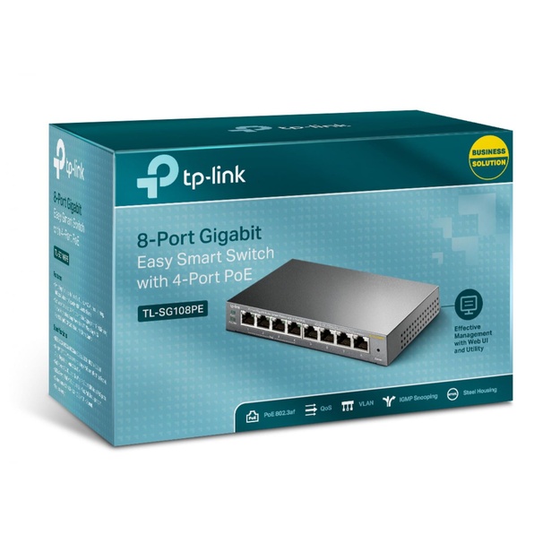 Komutatorius 8PORT 1000M POE TL-SG108PE TP-LINK