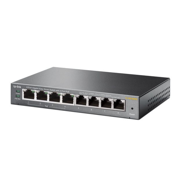 Komutatorius 8PORT 1000M POE TL-SG108PE TP-LINK
