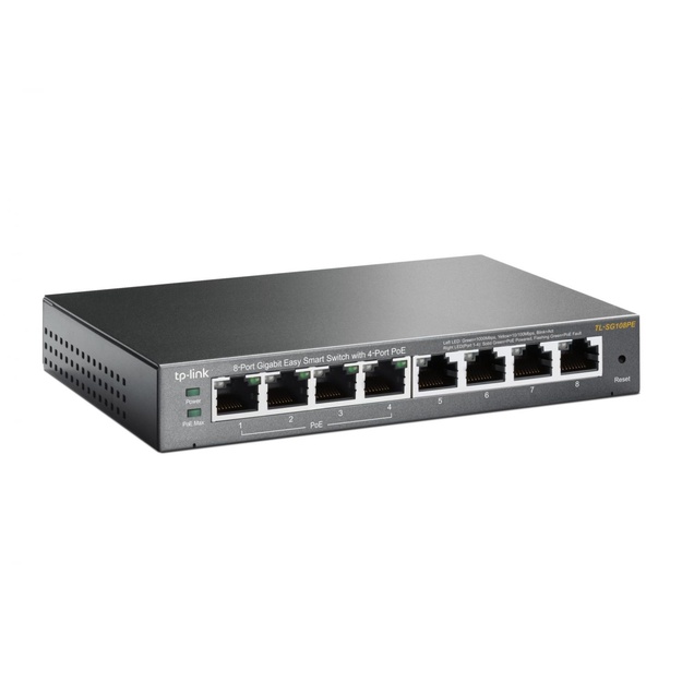 Komutatorius 8PORT 1000M POE TL-SG108PE TP-LINK