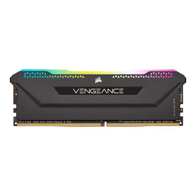 Operatyvioji atmintis (RAM) CORSAIR DDR4 16GB 2x8GB 3600Mhz DIMM CL18 VENGEANCE RGB PRO SL Black 1.35V XMP 2.0