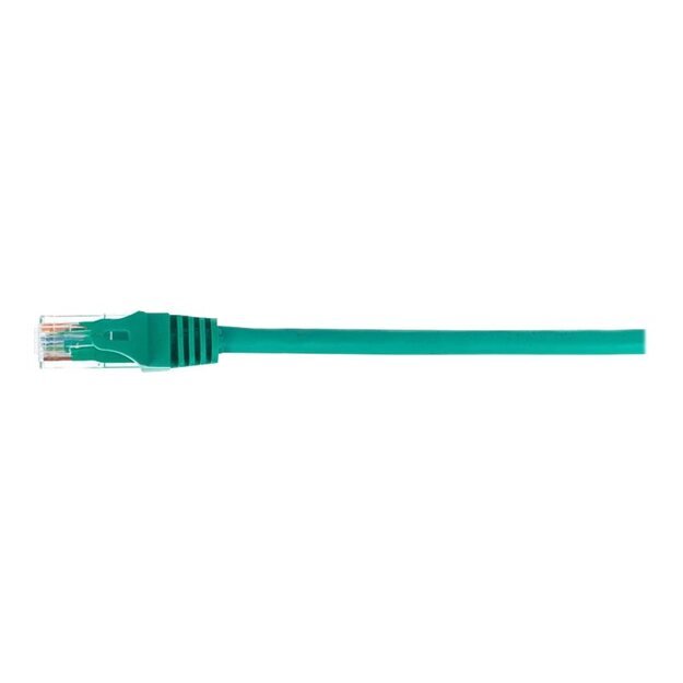 NETRACK BZPAT16G Netrack patch cable RJ45, snagless boot, Cat 6 UTP, 1m green
