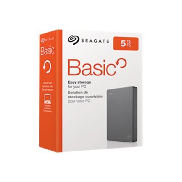SEAGATE Basic Portable Drive 5TB HDD USB3.0 RTL