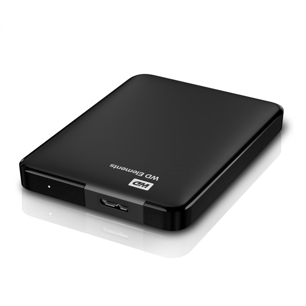 Išorinis kietasis diskas HDD |WESTERN DIGITAL|Elements Portable|1TB|USB 3.0|Colour Black|WDBUZG0010BBK-WESN