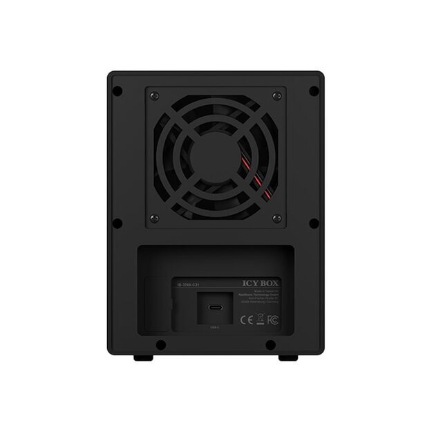 ICY BOX IB-3740-C31 USB 3.1 Type-C SINGLE enclosure for 4x2.5/3.5inch SATA HDDs/SSDs 8