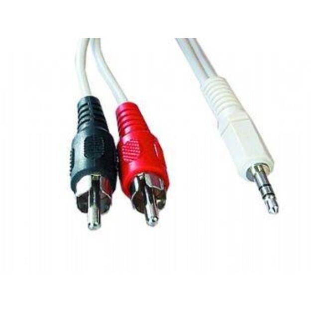 Audio adapteris 3.5MM TO 2RCA 2.5M/CCA-458-2.5M GEMBIRD