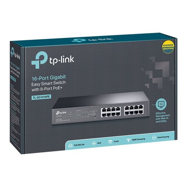 Komutatorius 16PORT 1000M 8P POE+ TL-SG1016PE TP-LINK