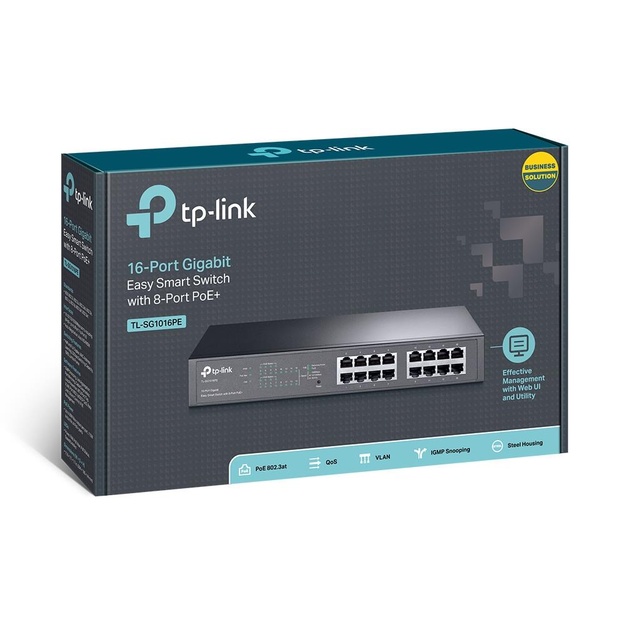 Komutatorius 16PORT 1000M 8P POE+ TL-SG1016PE TP-LINK
