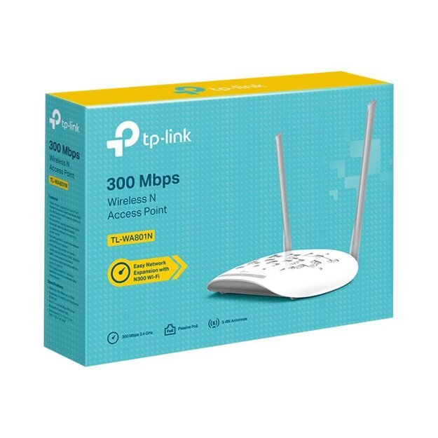 Tinklo prieigos taškas TP-LINK 300Mbps 1x10Base-T  100Base-TX antennas 2 v