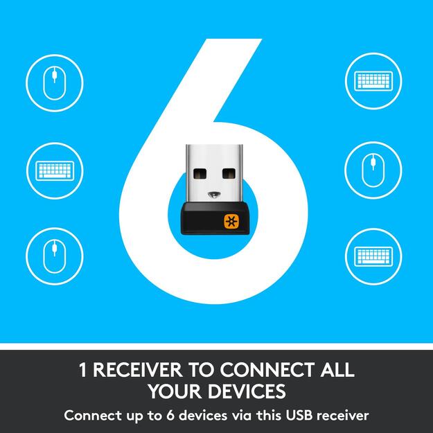 Kompiuterinė pelė belaidė LASER WRL M705/BLACK 910-001949 LOGITECH 42