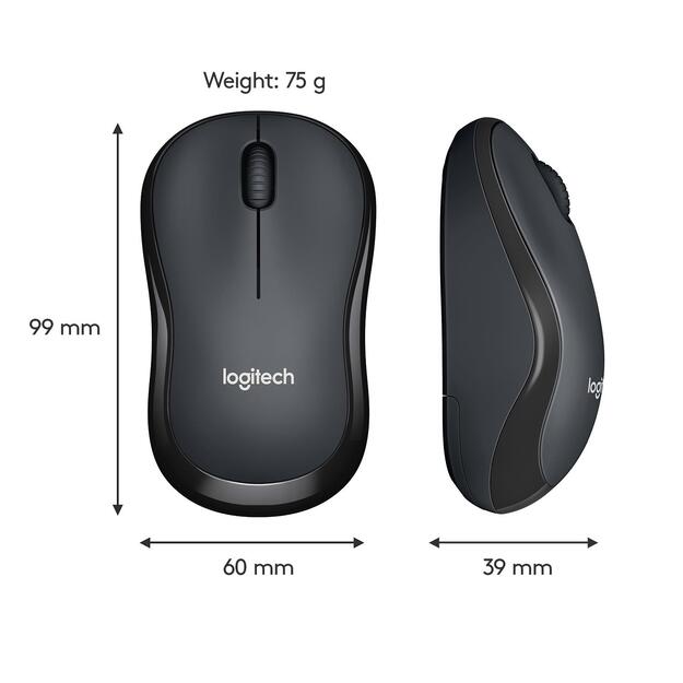 Kompiuterinė pelė belaidė OPTICAL WRL M220/SILENT B/G 910-004878 LOGITECH 25