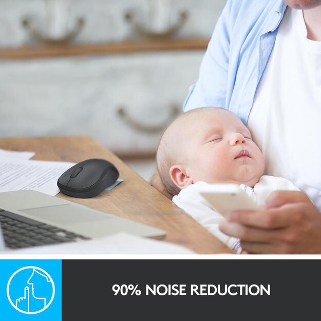 Kompiuterinė pelė belaidė OPTICAL WRL M220/SILENT B/G 910-004878 LOGITECH 19