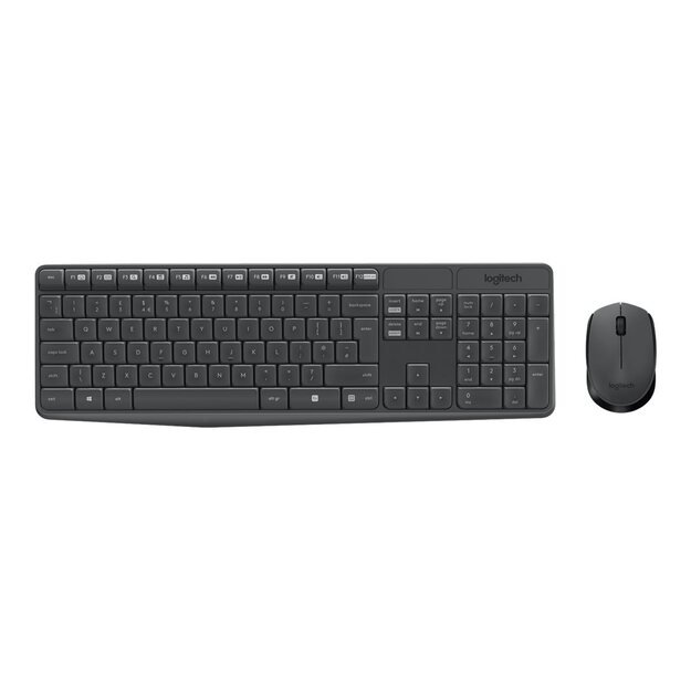 LOGITECH MK235 Wireless Keyboard&Mouse GREY US INT