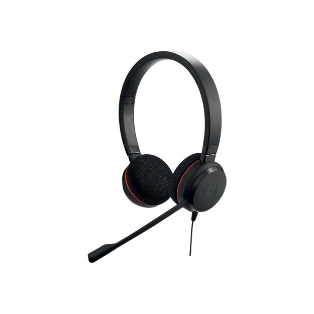 JABRA EVOLVE 20 UC Stereo USB Headband Noise cancelling USB connector with mute-button and volume control on the cord