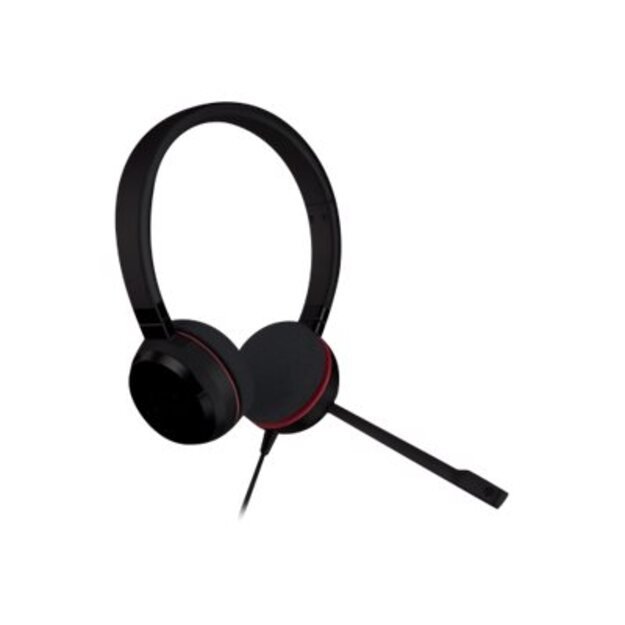 JABRA EVOLVE 20 UC Stereo USB Headband Noise cancelling USB connector with mute-button and volume control on the cord