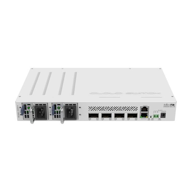 Komutatorius |MIKROTIK|CRS504-4XQ-IN|Rack 1U|1x10Base-T / 100Base-TX|4xQSFP28|CRS504-4XQ-IN