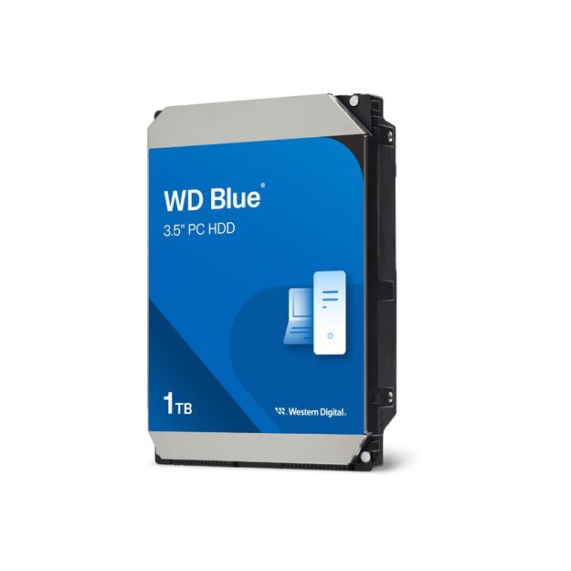 Kietasis diskas vidinis HDD|WESTERN DIGITAL|Blue|1TB|SATA 3.0|64 MB|7200 rpm|3,5 |WD10EZEX