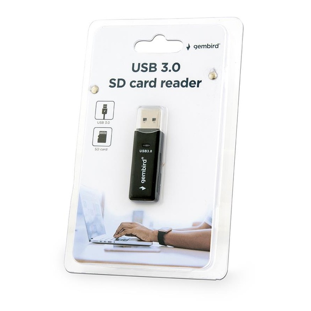 Atminties kortelių skaitytuvas MEMORY READER USB3 SD/UHB-CR3-01 GEMBIRD