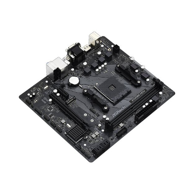Pagrindinė plokštė ASROCK A520M-HDV AM4 mATX MB 2xDDR4 4xSATA3 1xUltra M.2 1xPCIe 3.0x16 1xPCIe 3.0 x1 D-Sub DVI-D HDMI 7.1 CH HD Audio