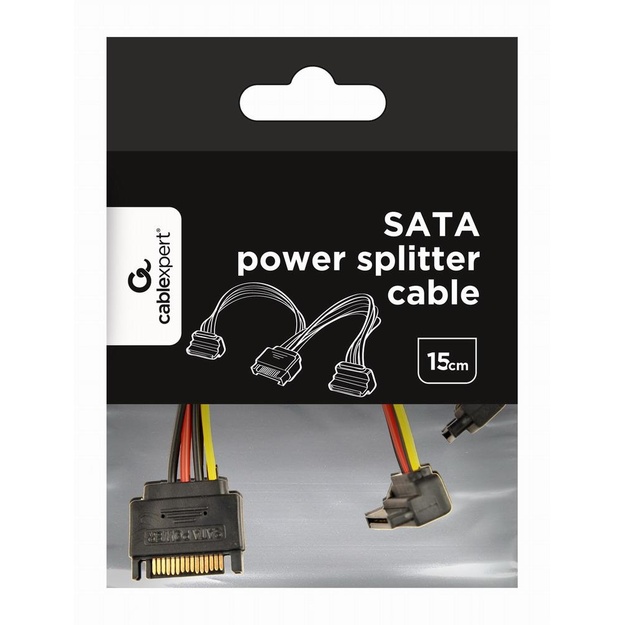 CABLE POWER SPLITTER SATA/0.15M CC-SATAM2F-02 GEMBIRD