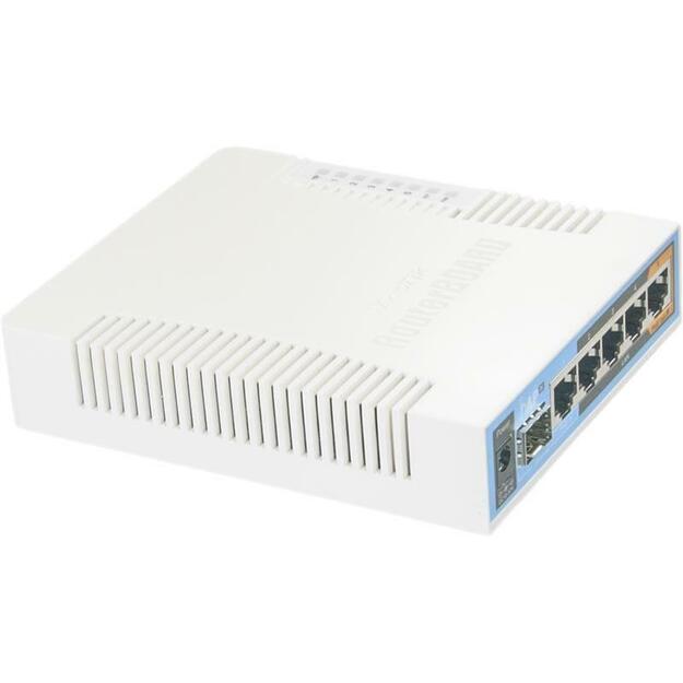 Maršrutizatorius |MIKROTIK|IEEE 802.11a|IEEE 802.11b|IEEE 802.11g|IEEE 802.11n|IEEE 802.11ac|USB 2.0|5x10/100/1000M|RB962UIGS-5HACT2HNT