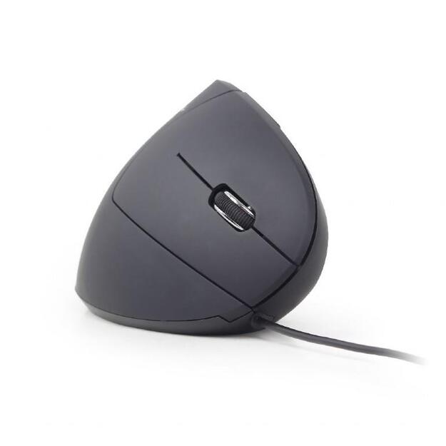 Kompiuterinė pelė laidinė MOUSE USB OPTICAL BLACK/ERGONOMIC MUS-ERGO-01 GEMBIRD