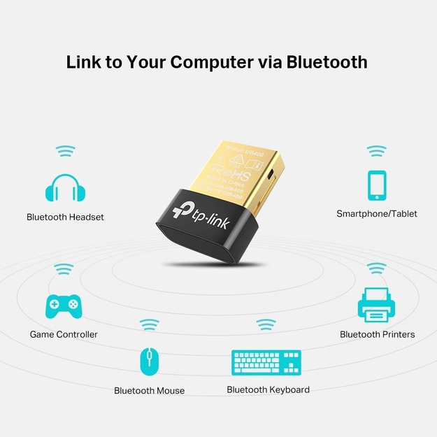 USB belaidžio tinklo Wi-Fi adapteris BLUETH 4 UB400 TP-LINK