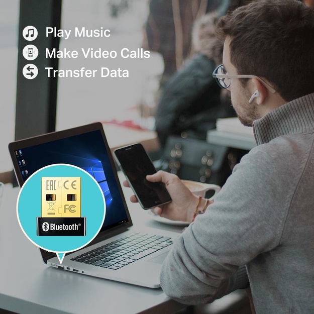 USB belaidžio tinklo Wi-Fi adapteris BLUETH 4 UB400 TP-LINK