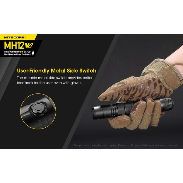 Žibintuvėlis MH SERIES/1200 LUMENS MH12 V2 NITECORE 7