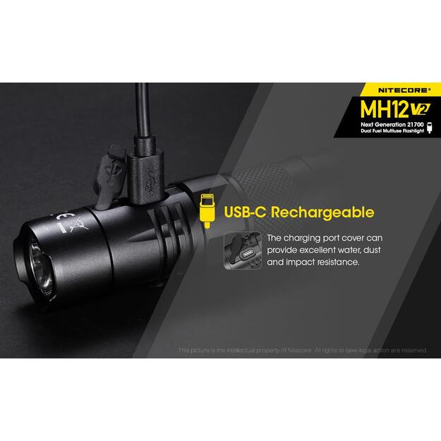 Žibintuvėlis MH SERIES/1200 LUMENS MH12 V2 NITECORE 9