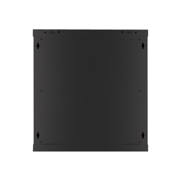 Komutacinė spinta pakabinama LANBERG 12U 600x600 steel doors black flat pack 51