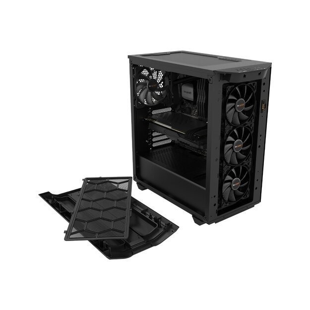 Kompiuterio korpusas Case|BE QUIET|PURE BASE 500DX|MidiTower|Not included|ATX|MicroATX|MiniITX|Colour Black|BGW37