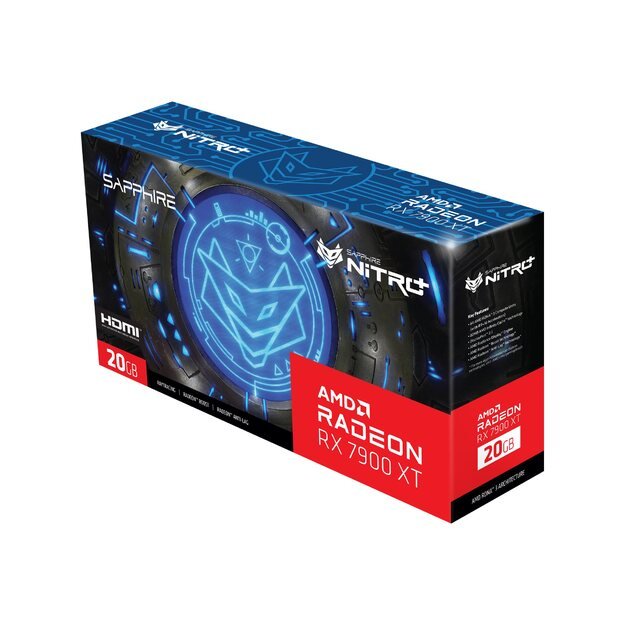 Vaizdo plokštė |SAPPHIRE|AMD Radeon RX 7900 XT|20 GB|GDDR6|384 bit|PCIE 4.0 16x|Active|2xHDMI|2xDisplayPort|11323-01-40G