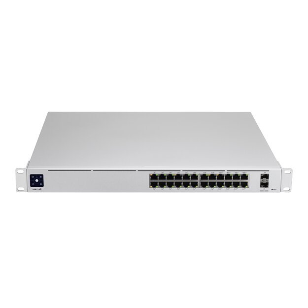 Komutatorius Switch|UBIQUITI|USW-Pro-24-PoE|Type L3|Desktop/pedestal|Rack|24x10Base-T / 100Base-TX / 1000Base-T|2xSFP+|PoE+ ports 16|400 Watts|USW-PRO-24-POE