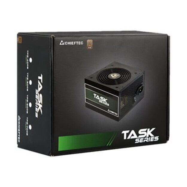 CHIEFTEC Task 600W certified 80Plus Bronze ATX 12V 2.3 Active CFP 0.9 65cm cable length