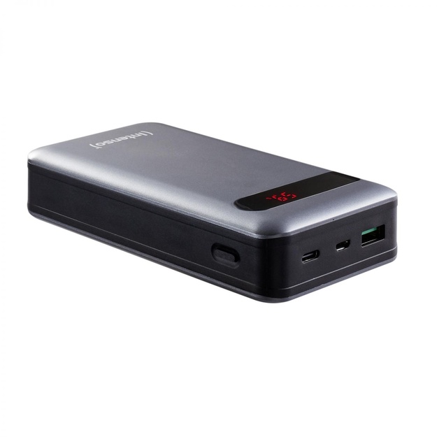Išorinė baterija USB 20000MAH QC3.0/ANTHRACITE PD20000 INTENSO