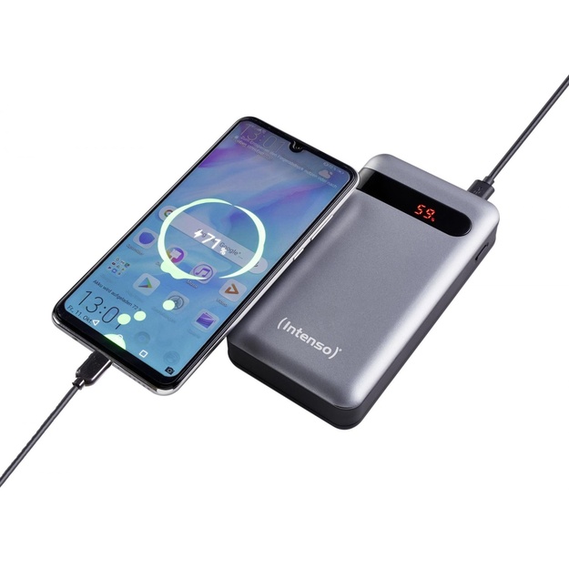 Išorinė baterija USB 20000MAH QC3.0/ANTHRACITE PD20000 INTENSO